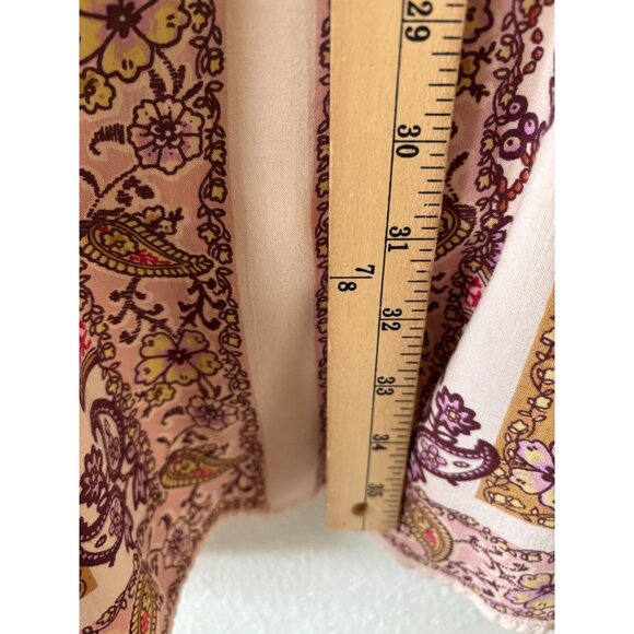 Angie Womens Paisley Kimono Duster Open Front Lightweight Boho Cover-Up - Picture 7 of 11